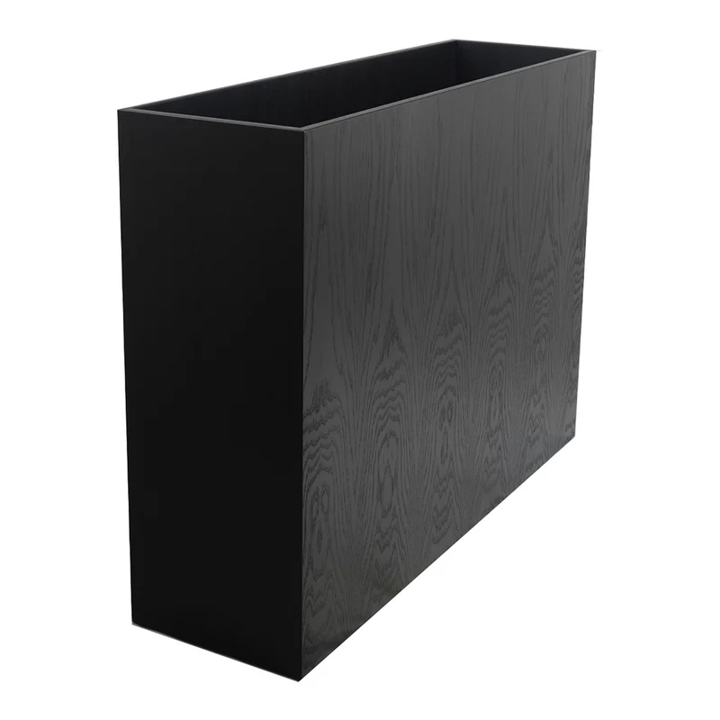 Roomdivider oak - Zwart houtnerf - L120 B35 H90 D25