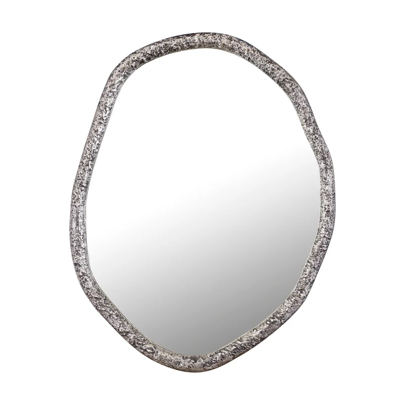 Spiegel Paislie - Nikkel - Rond