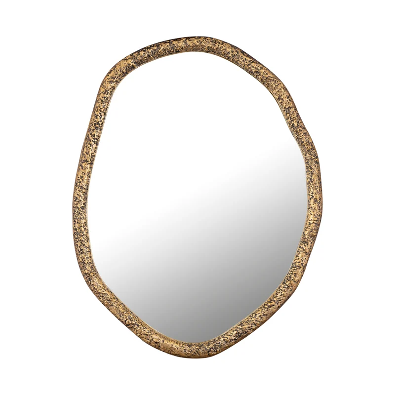 Spiegel Paislie - Messing - Rond