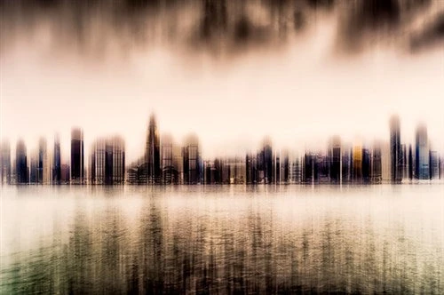 Foto Art - 'Hongkong skyline from Kowloon'