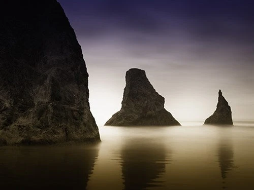 Foto Art - 'Pacific northwest coast droplets'