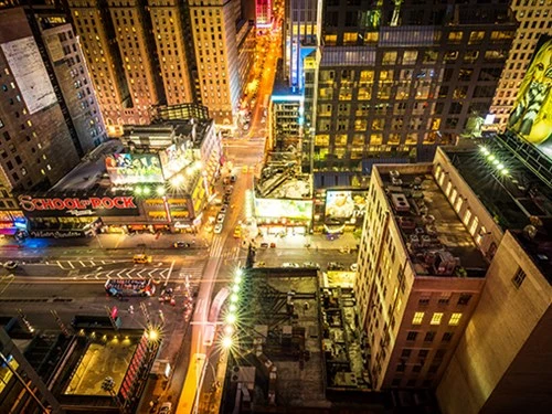 Foto Art - 'Sky shot colorful Manhattan plus'
