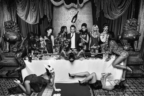 Foto Art - 'Sushi party' (black & white)