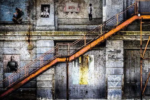 Foto Art - 'The Wall'