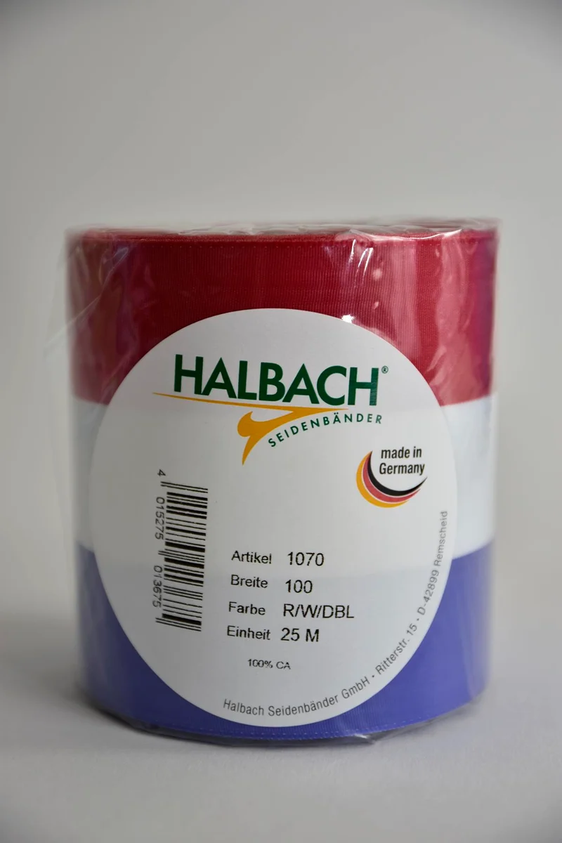Graflint rood/wit/blauw 100m/25m