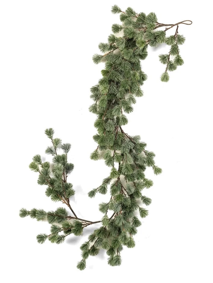 Cedar pine garland green/grey 180cm