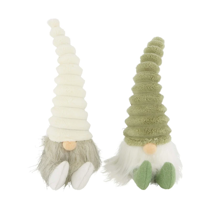 Figurine gnome polyester 8x12x26cm 2 mixed