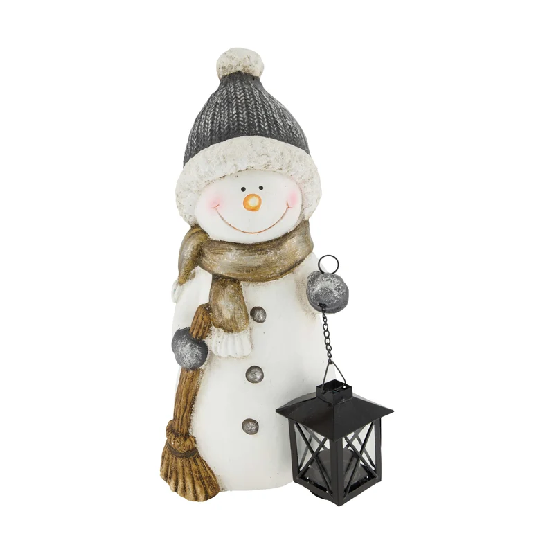 Figurine snowman magnesium 17x15.5x37.5cm