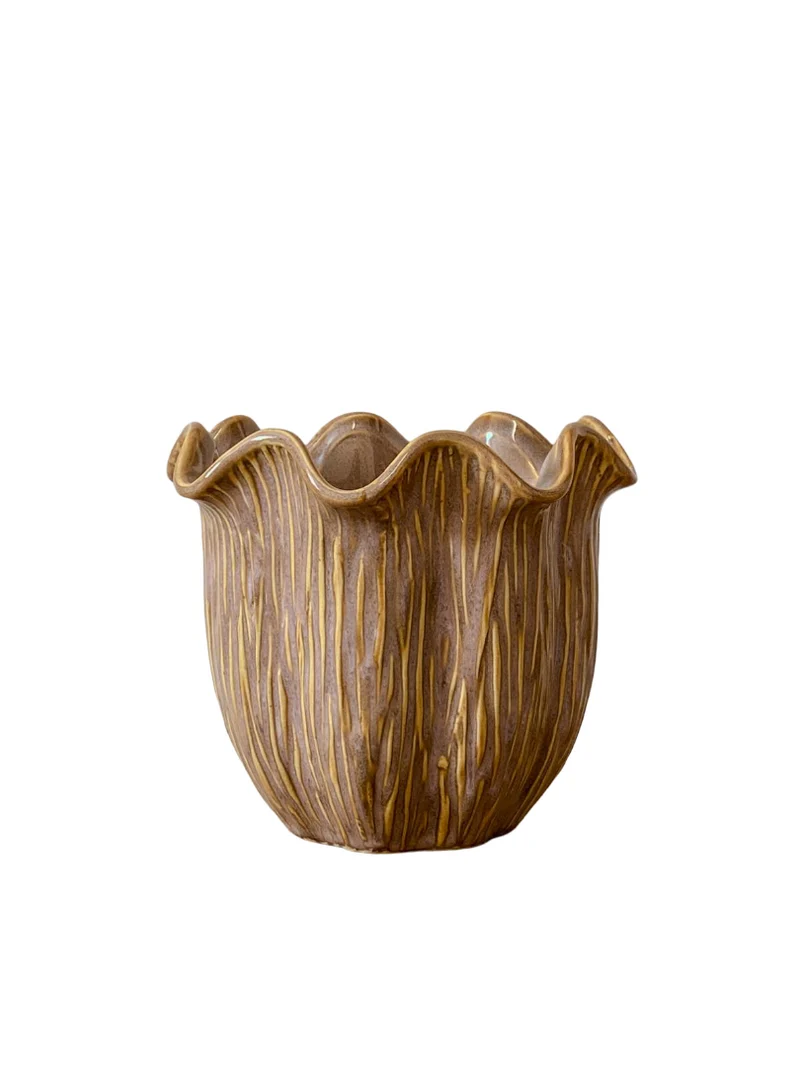 Pot ''Loire'' Keramiek D16,5 H14cm Old-Pink