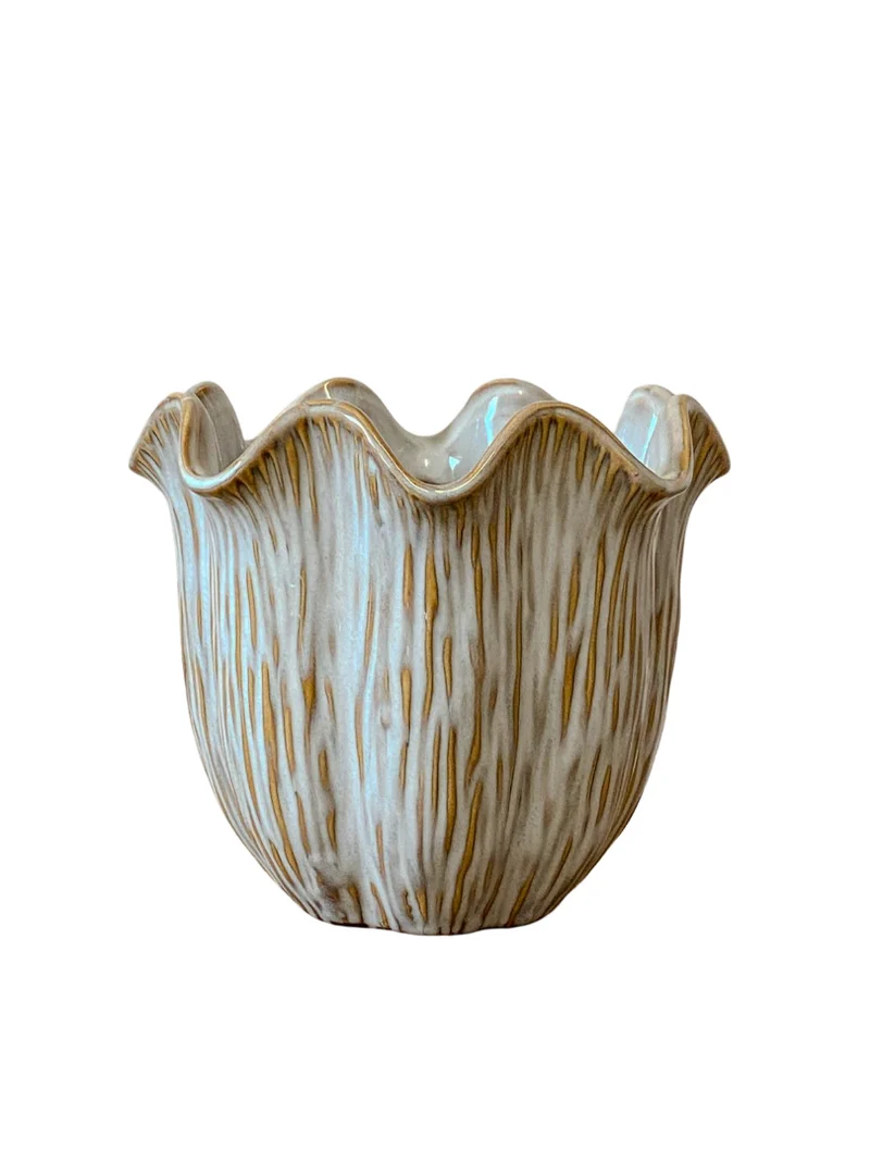 Pot ''Loire'' Keramiek D18,5 H16cm Off-White