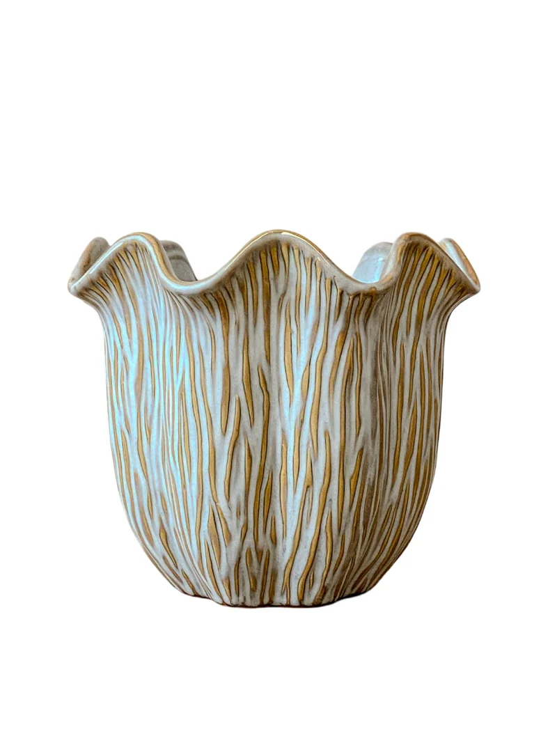 Pot ''Loire'' Keramiek D21 H18cm Off-White