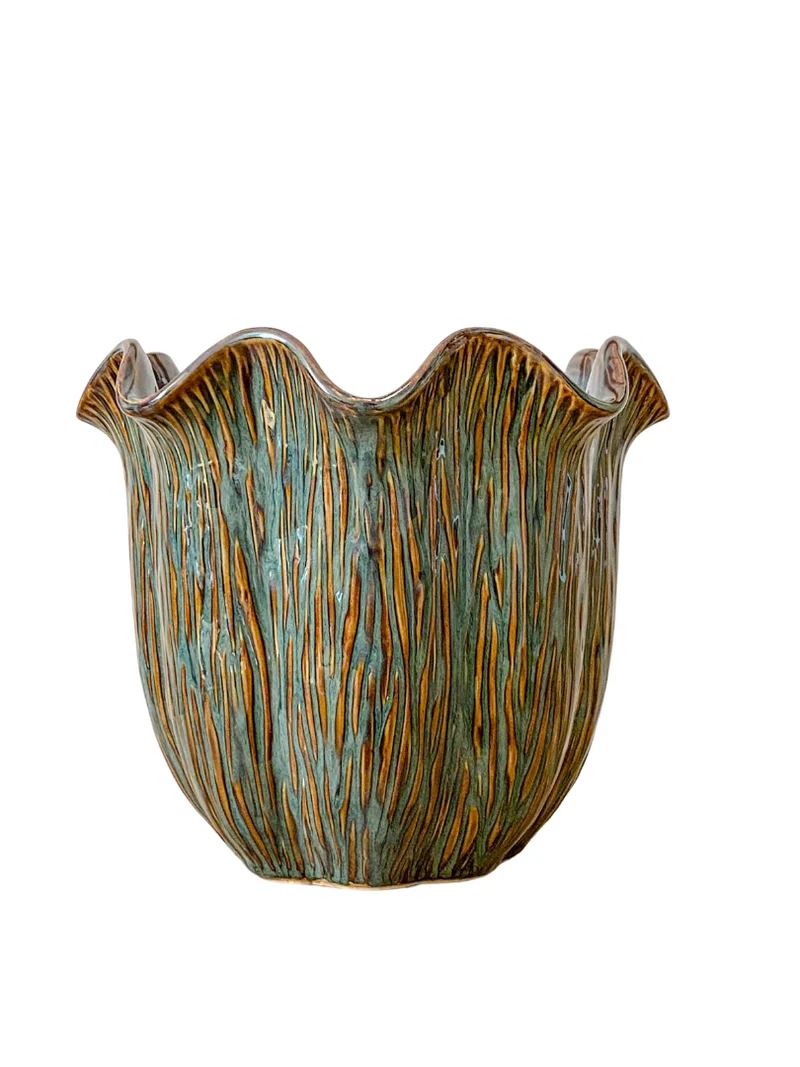 Pot ''Loire'' Keramiek D24 H21cm Dark Green