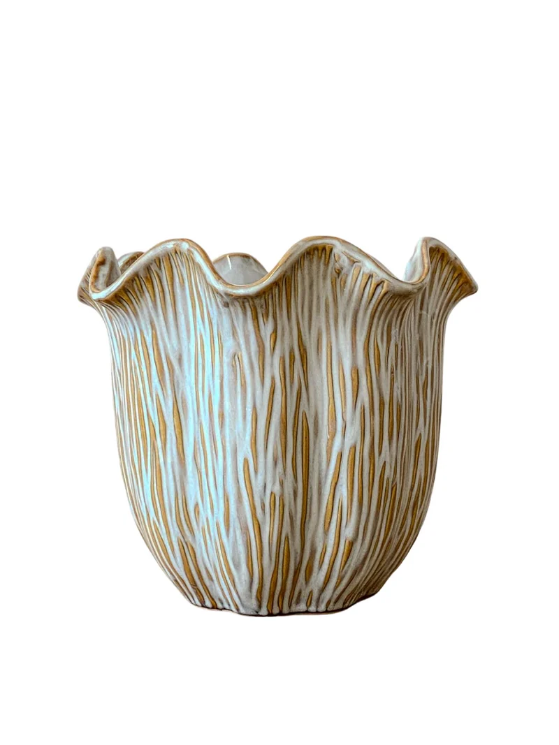 Pot ''Loire'' Keramiek D24 H21cm Off-White