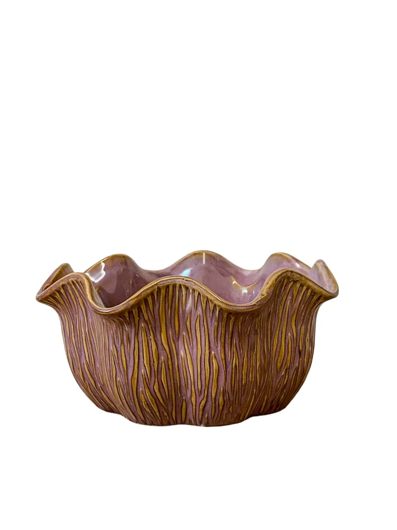 Schaal ''Loire'' Keramiek D22,5 H10cm Lilac
