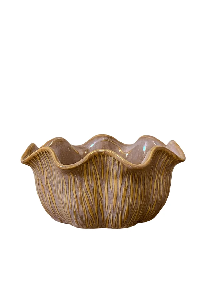 Schaal ''Loire'' Keramiek D22,5 H10cm Old-Pink