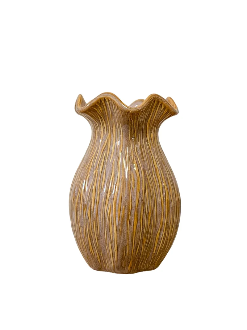 Vaas ''Loire'' Keramiek D13,5 H20cm Old-Pink