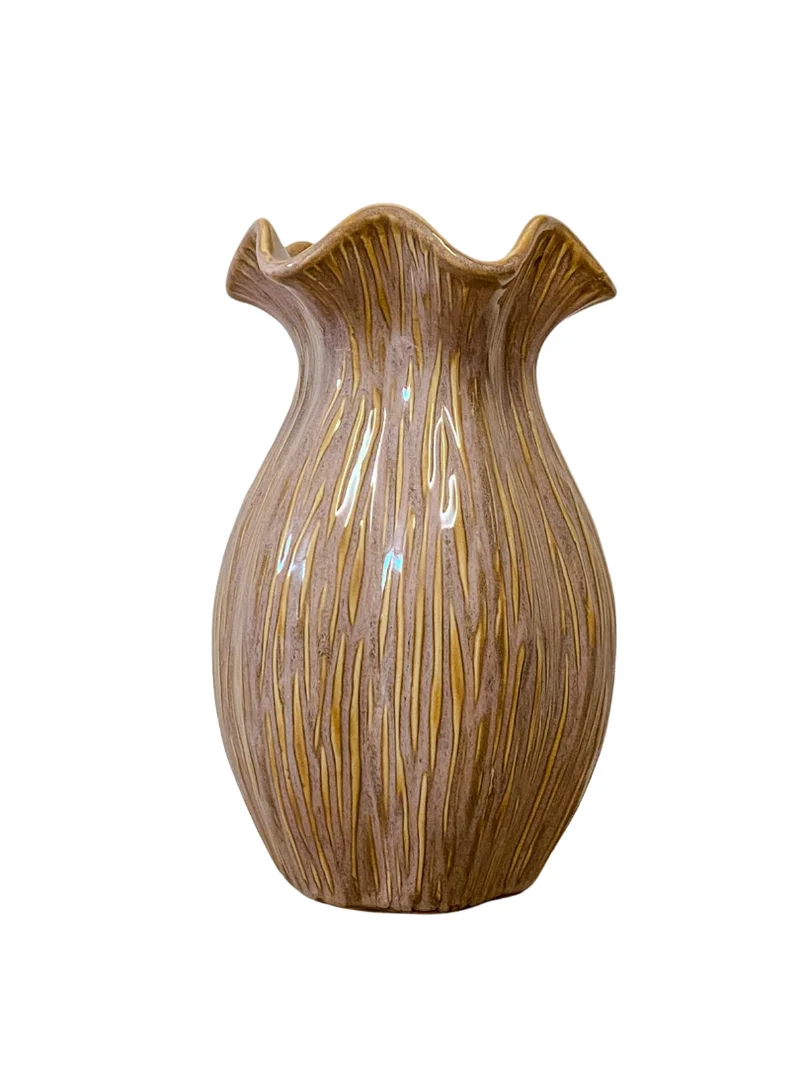 Vaas ''Loire'' Keramiek D15,5 H25cm Old-Pink