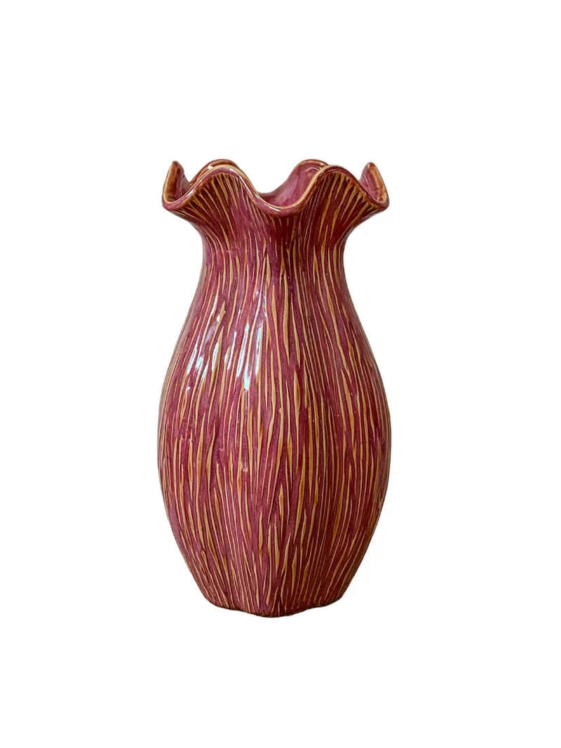 Vaas ''Loire'' Keramiek D18 H32cm Cherry