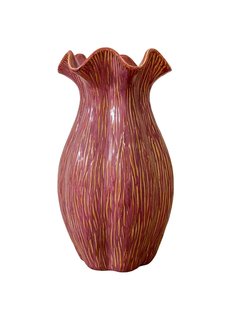 Vaas ''Loire'' Keramiek D21 H38cm Cherry