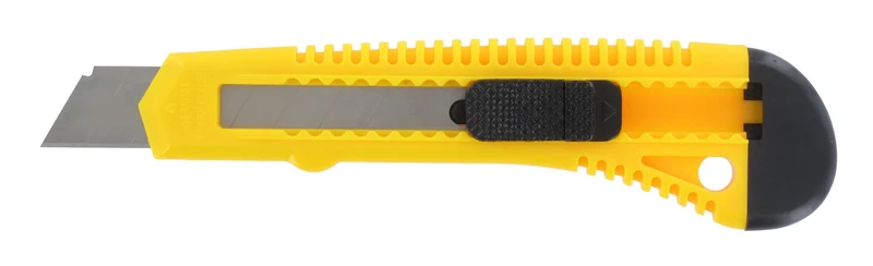 Afbreekmes 150 mm, geel/zwart