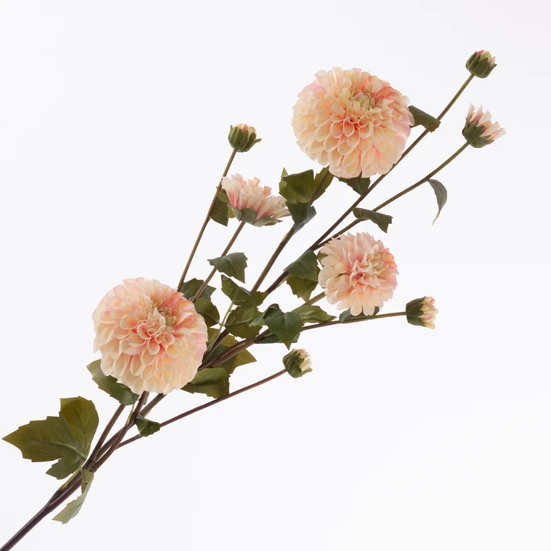 Dahlia Spray x4 flw 5 Bud Pink Light 113cm