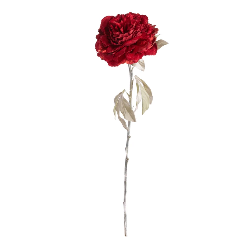 Pioen tak rood/goud 65cm