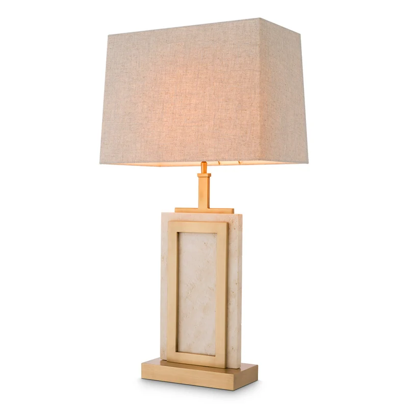 Tafellamp Murray - Travertine