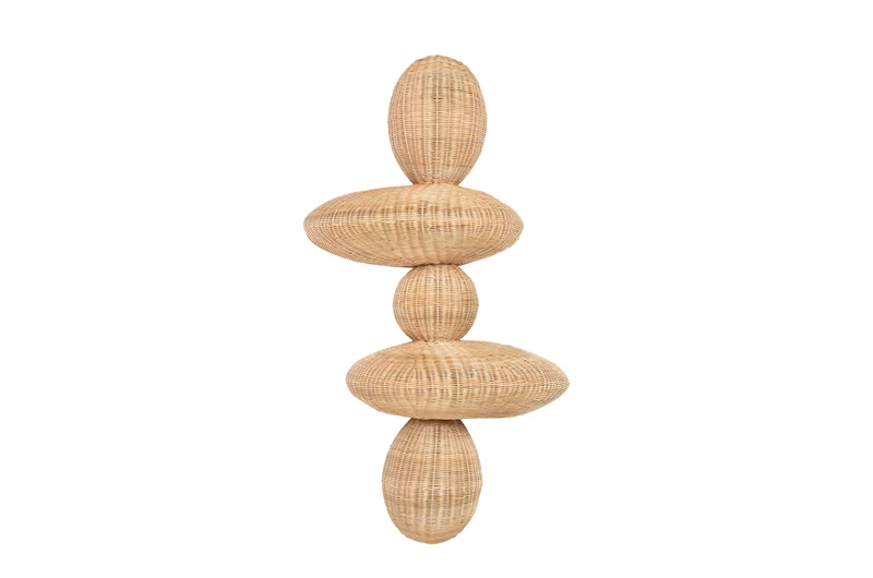 Wandlamp Bubbles - Rattan