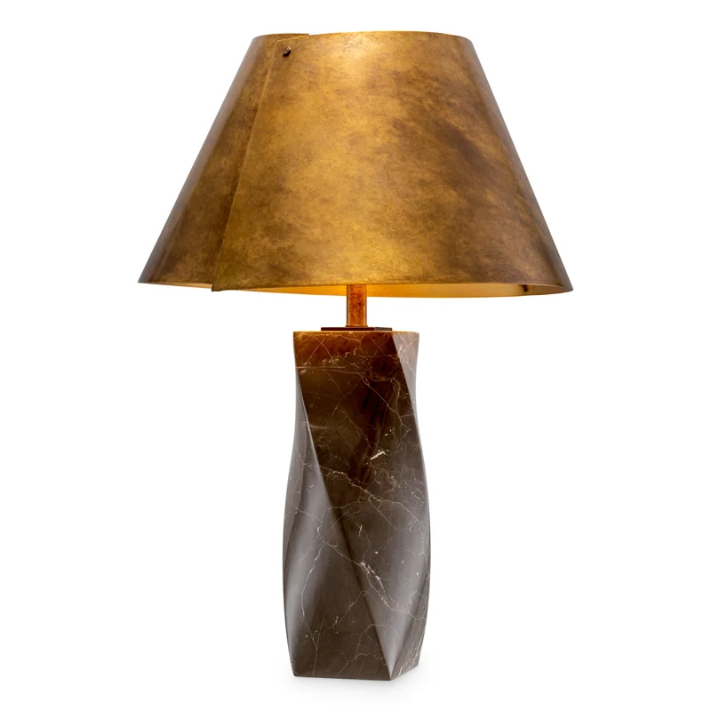 Tafellamp Camelia - Coffee marble