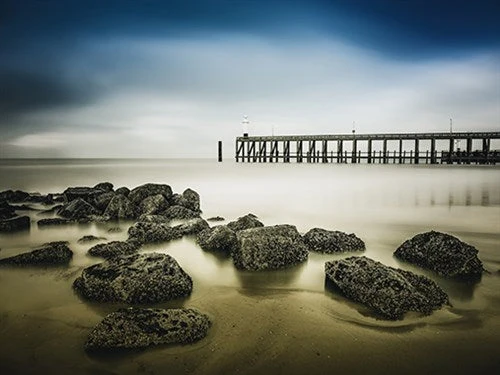 Foto Art - 'Coastal Lines'