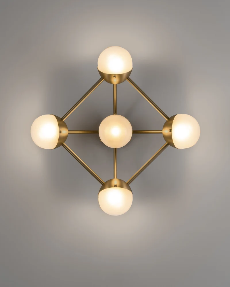 Wandlamp Molecule 5