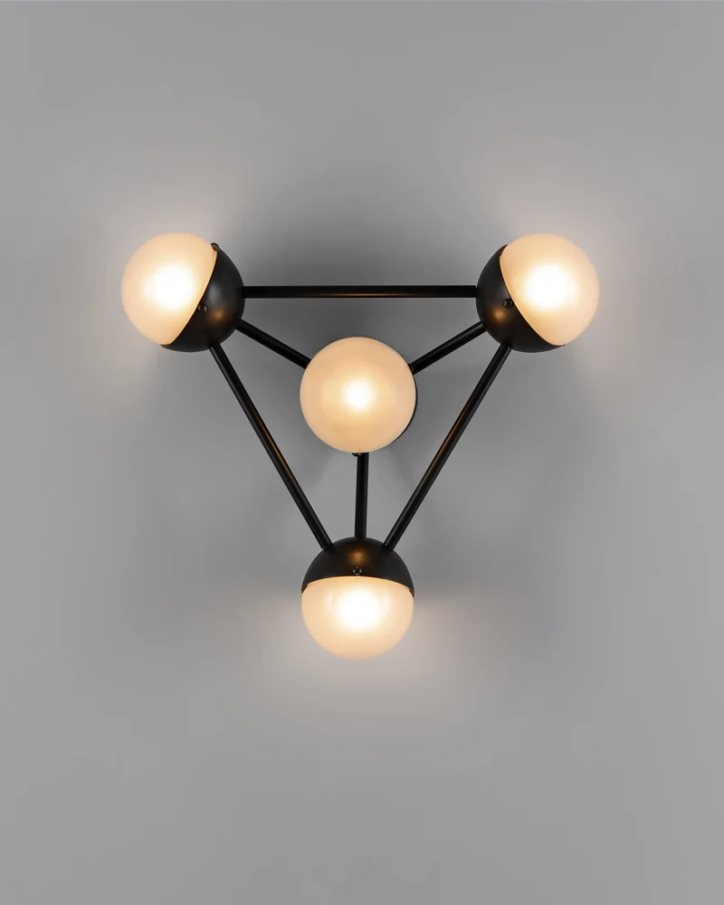 Wandlamp Molecule 4