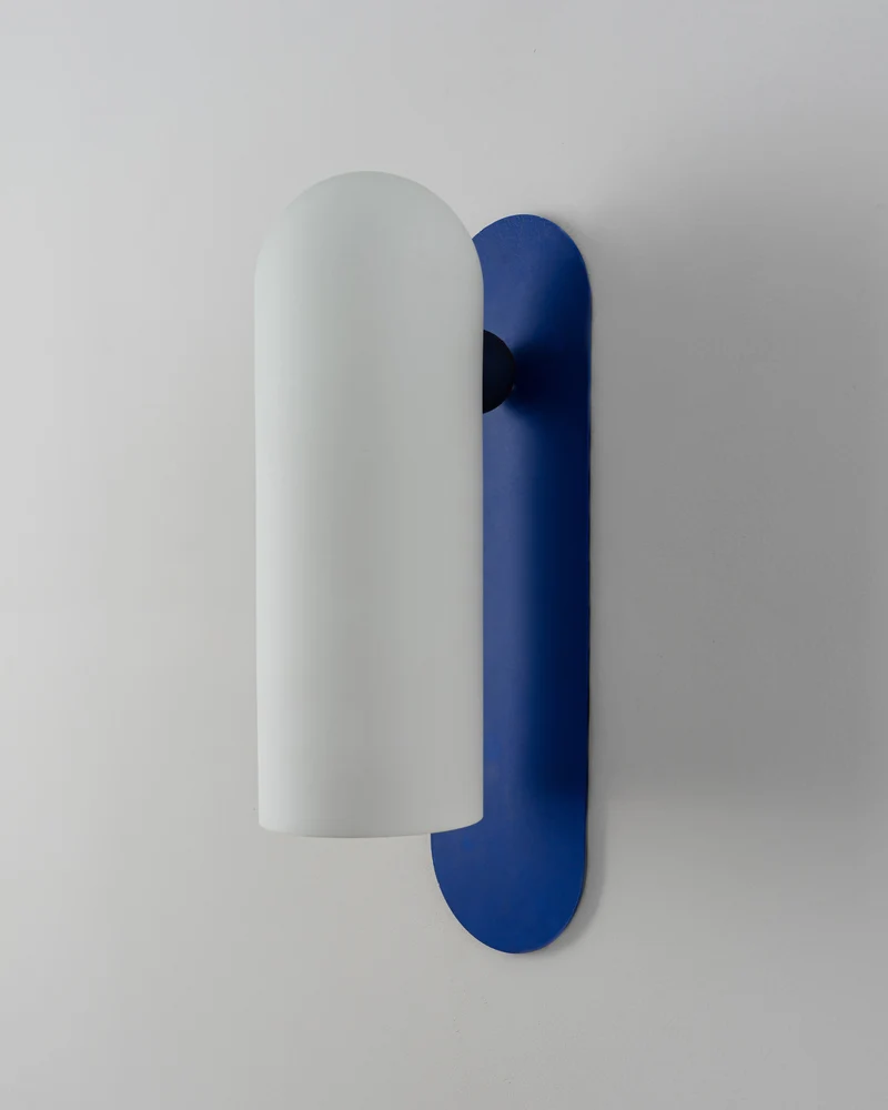 Wandlamp Blue Painted - L