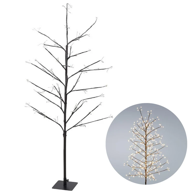 Cheqo® Lichtboom met Lichttakken - Led Boom - Lichttak - Verlichte Kerstboom Decoratie - Kerstbloesem voor Binnen - 120cm - 240LED - Met Timer