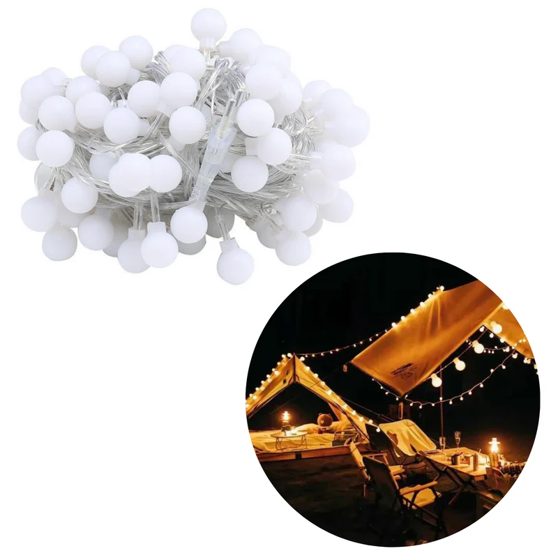 Cheqo® XL Lichtsnoer - Fairy Lights - Lichtslinger voor Binnen en Buiten - Kerst Verlichting - Tuinverlichting - Feestverlichting - 80 LED Bolletjes - 19 Meter