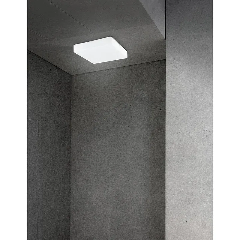 Cube Bad Deckenleuchte Glas
