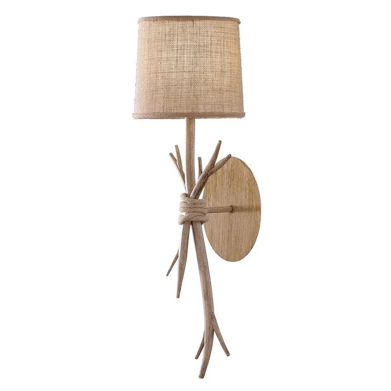 Sabina Wandlampe Textil, Braun
