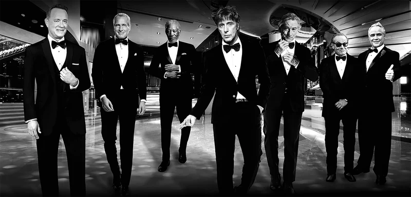 Foto Art - 'Big shots of Hollywood b/w'