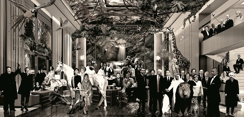 Foto Art - 'We are the World (Sepia)'