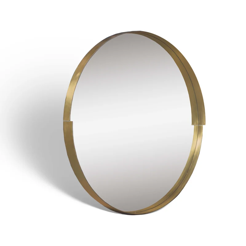 Spiegel Harvey Round Messing
