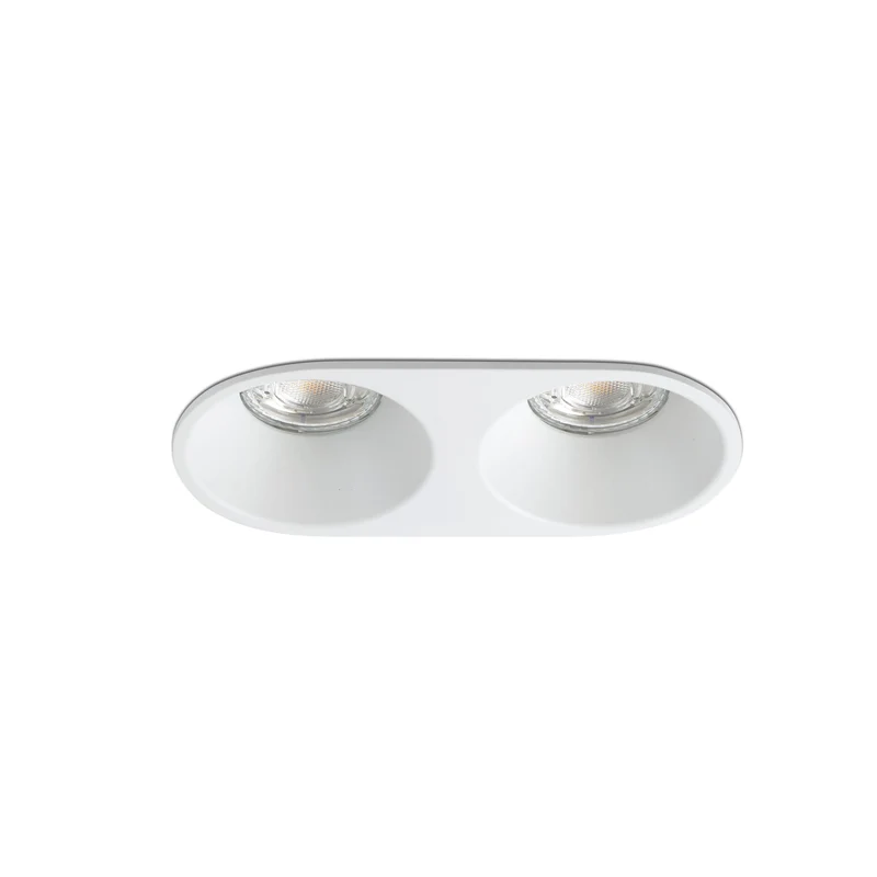 Faro Gas Inbouwspot Mat Wit 2x GU10
