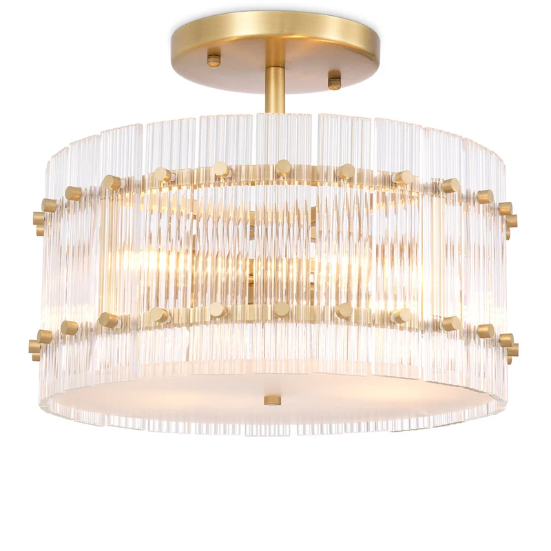 Plafondlamp Ruby Rond - Brass