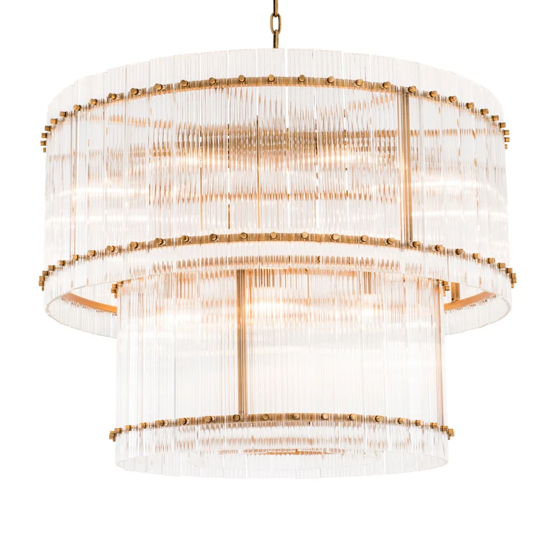 Kroonluchter Ruby - L - Brass