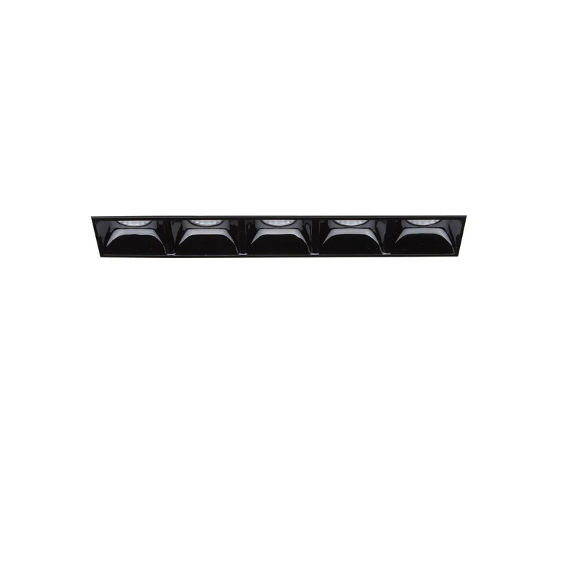 Ideal Lux Lika - LED 5-lichts inbouwspot zwart