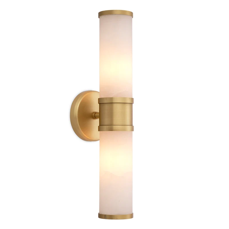 Wandlamp Claridges - Dubbel - Alabaster