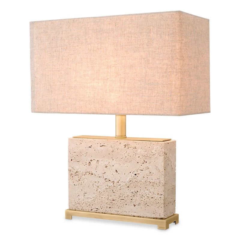 Tafellamp Newton - S - Travertine