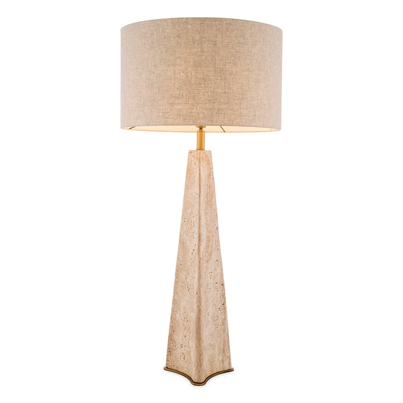 Tafellamp Benson - Travertine