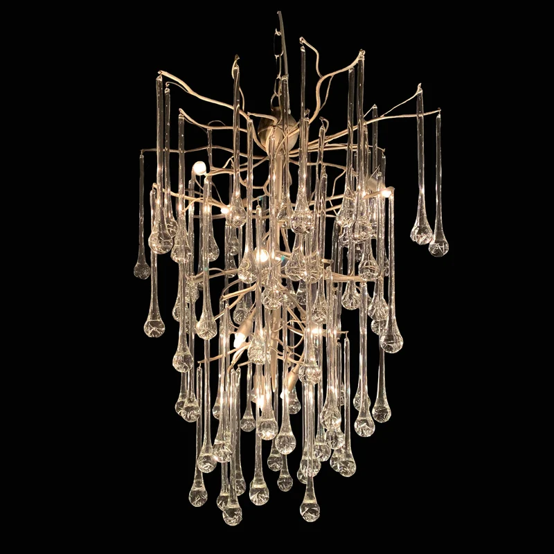 Kroonluchter Lago - verticaal - 60Ø x 107 cm