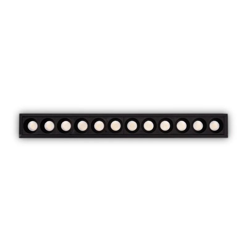 Ideal Lux LIKA 20W 12x LED Inbouwspot Zwart 3000K