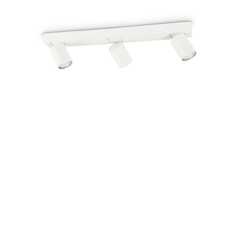 Ideal Lux RUDY - Binnen 3 Lichts Plafondspot Lamp Wit, GU10